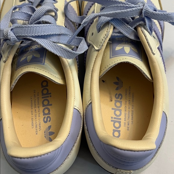 ADIDAS SAMBA OG SNEAKERS SHOES CREAM & VIOLET J12678 WOMEN’S 8 - Picture 8 of 10